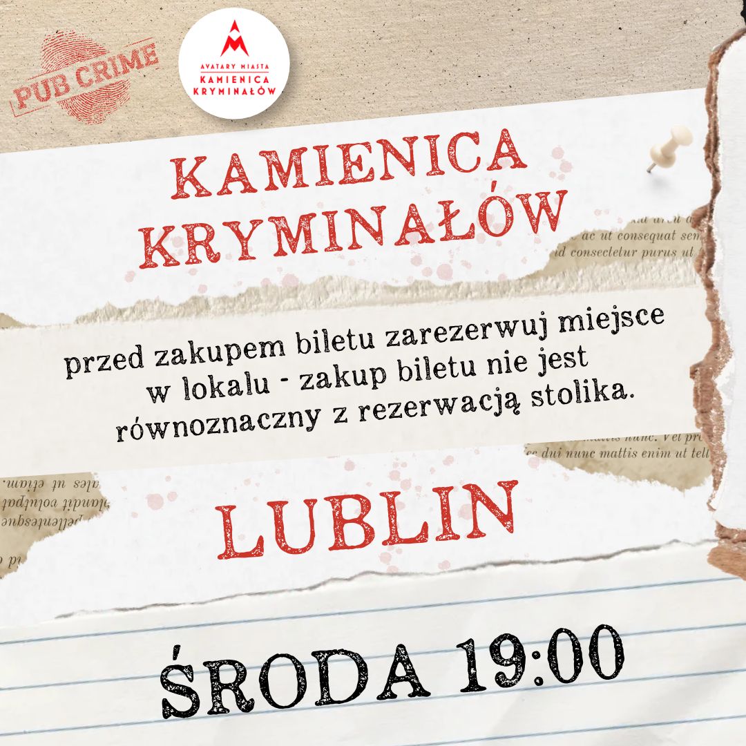 2026.11.18 Kamienica Kryminałów Lublin 19:00 [ŚRODA]